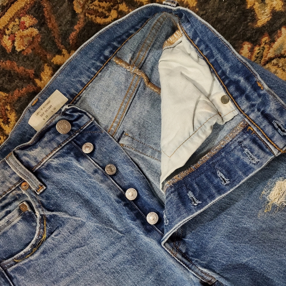 Rare Levi's 501 Jeans "Altered Skinny" - Picture 8 of 16